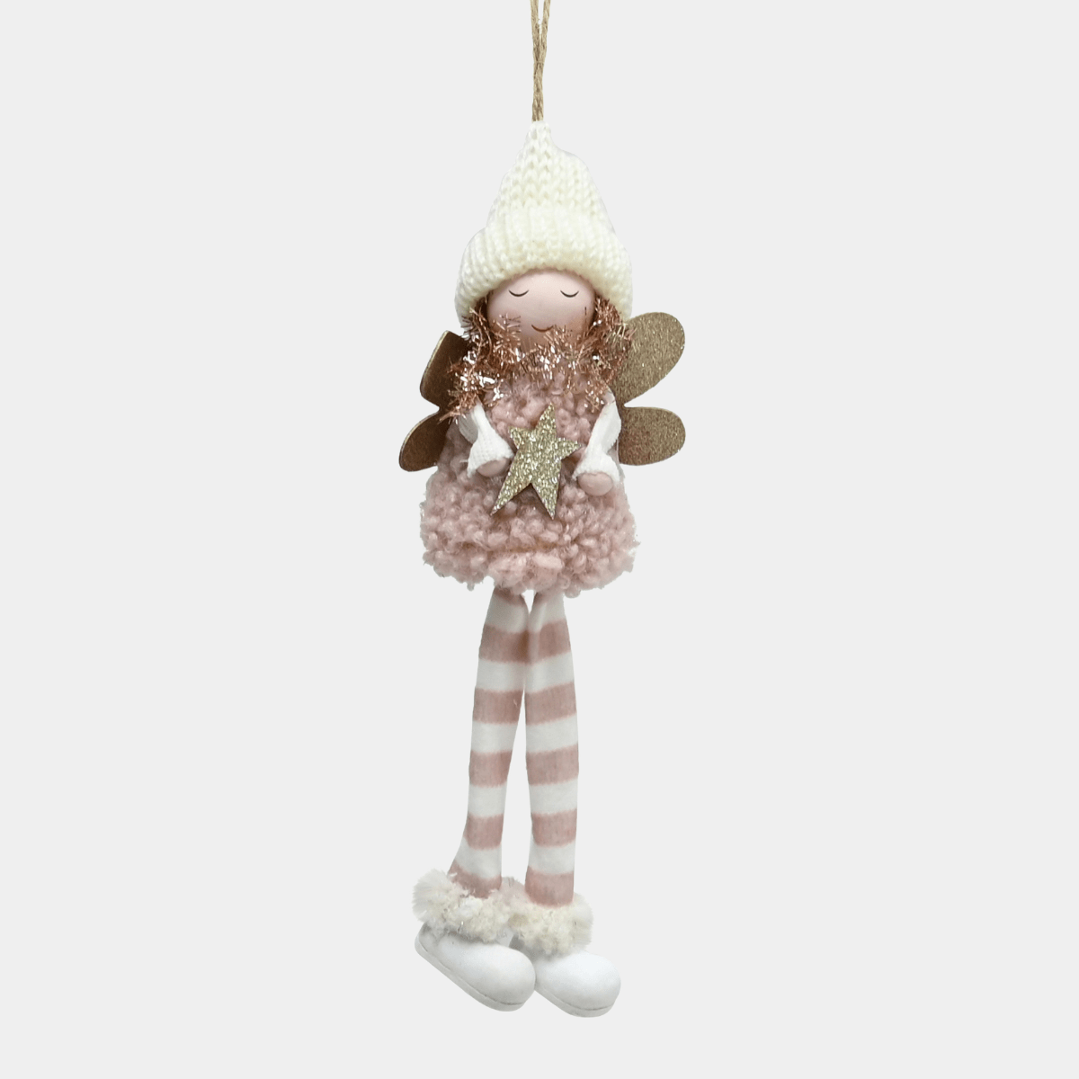 Hanging fairy woolly dangle legs from You Know Who's