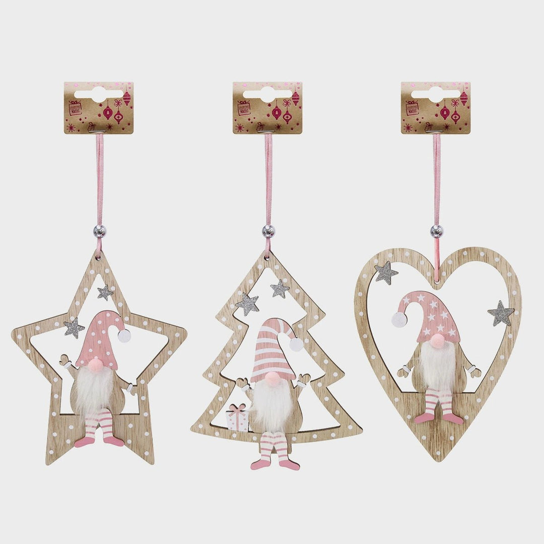 Hanging Pink Gnome Decor X 1 from You Know Who's