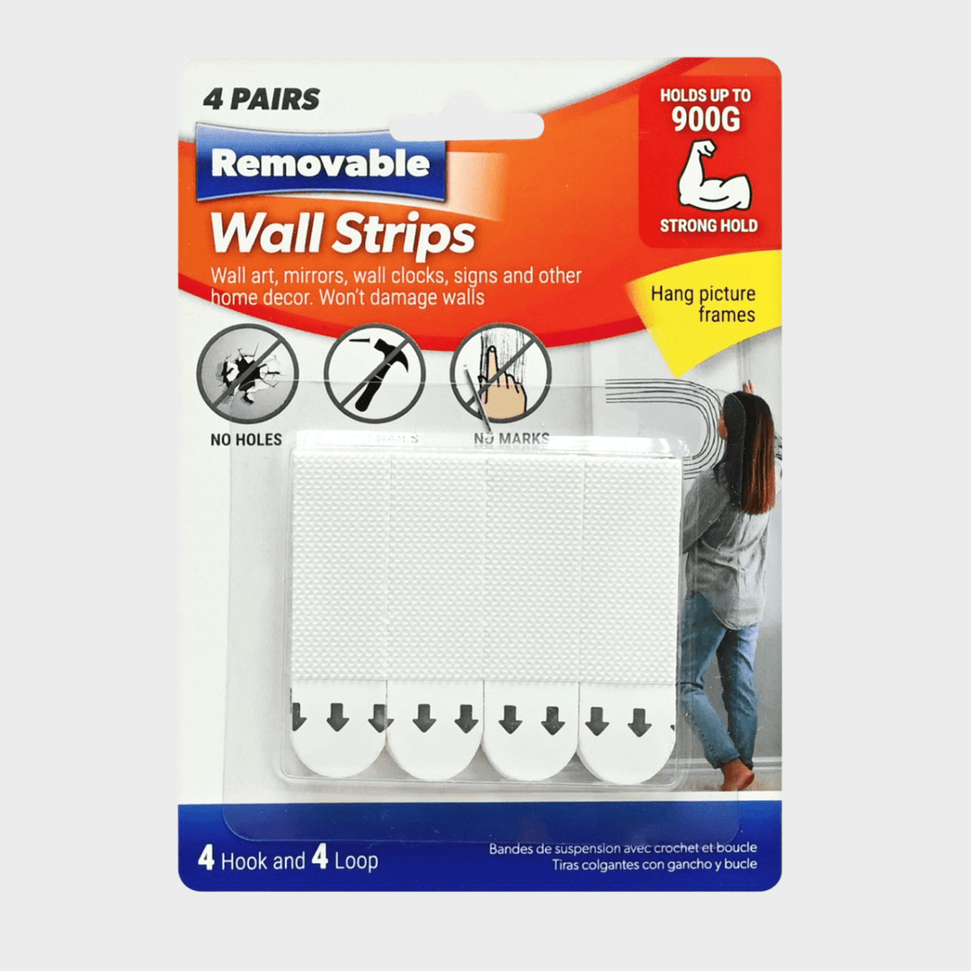 Hanging Strips Hook & Loop 16 x 55mm 4 Pairs from You Know Who's