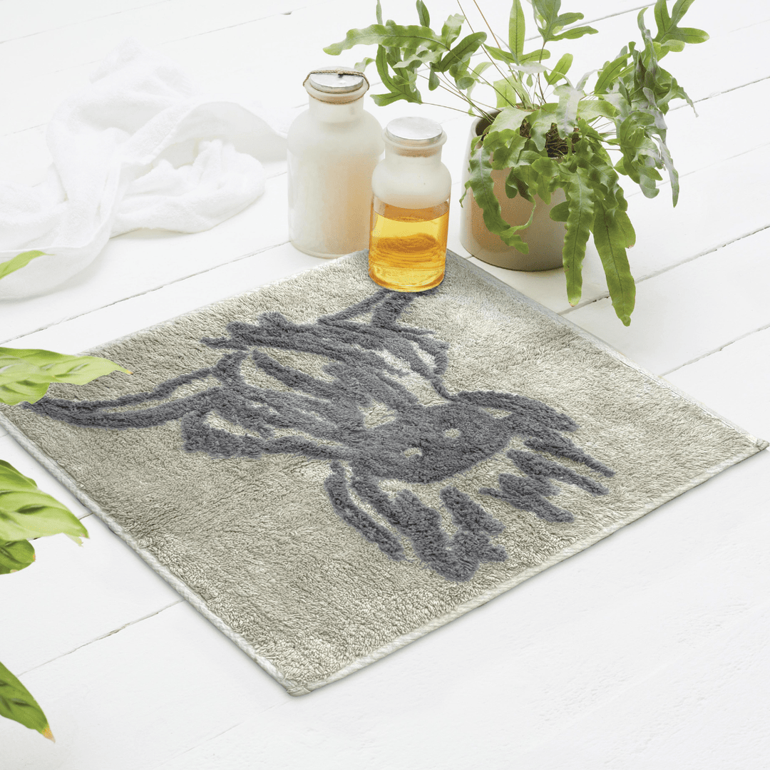 Highland Cow Shower Mat 50x50cm Grey from You Know Who's