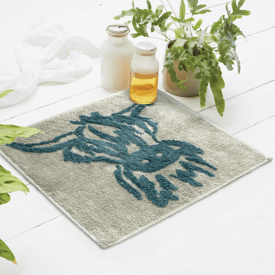 Highland Cow Shower Mat 50x50cm Teal from You Know Who's