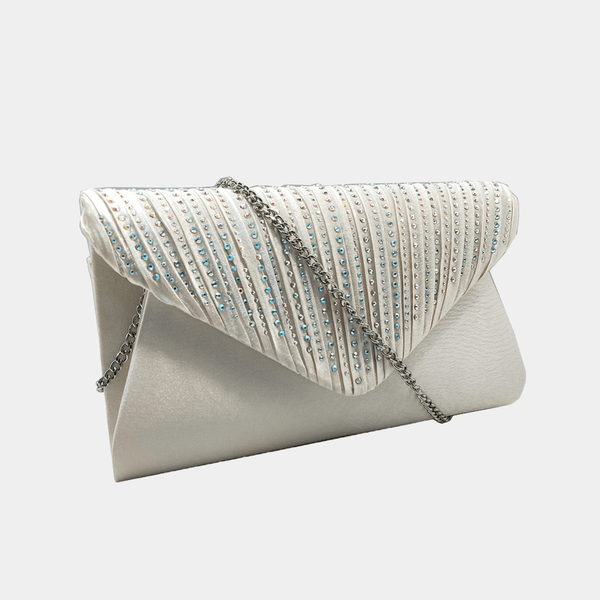 Ivory Diamante Clutch Bag from You Know Who's