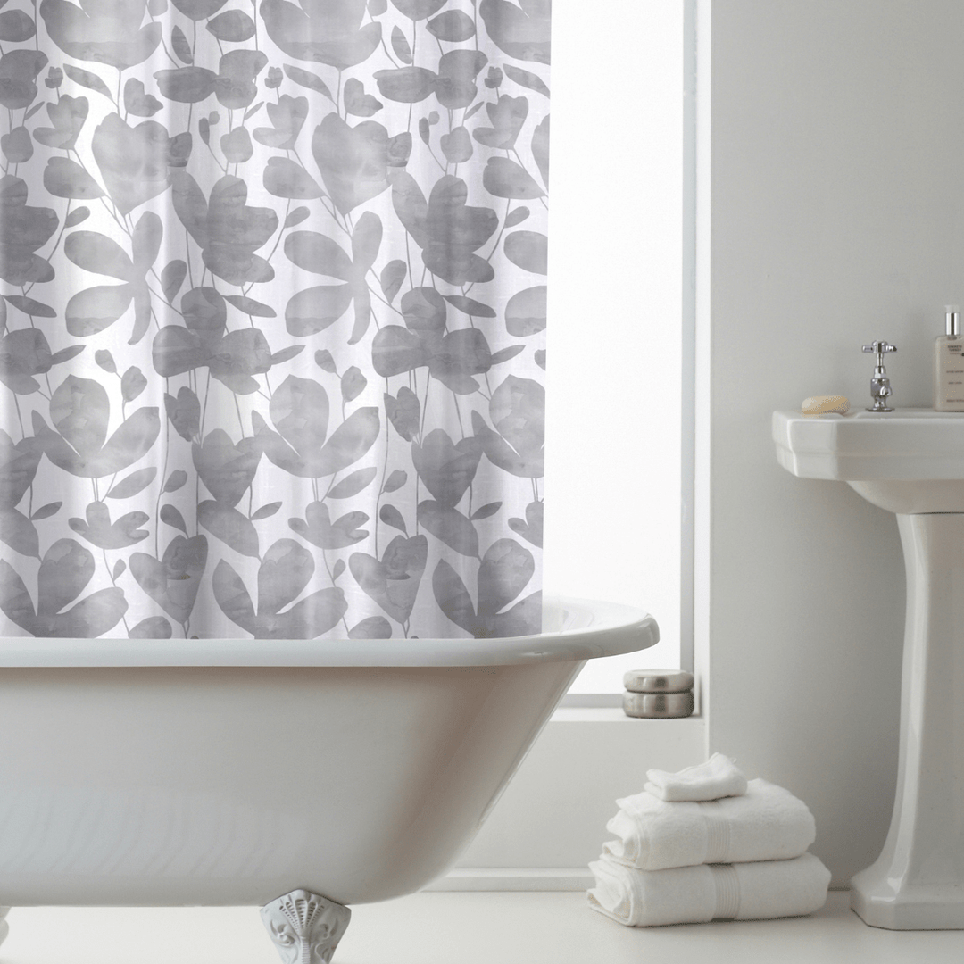 Jardin Design Shower Curtain With Rings from You Know Who's