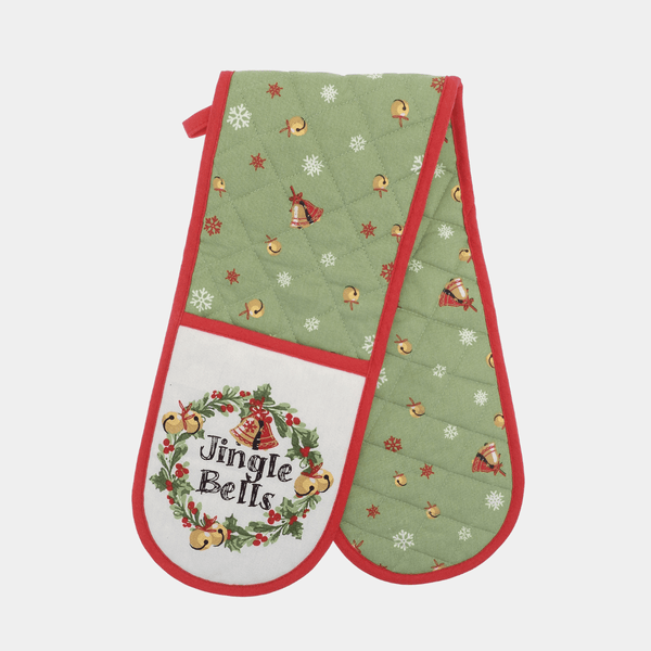 Jingle Bells Double Oven Glove from You Know Who's