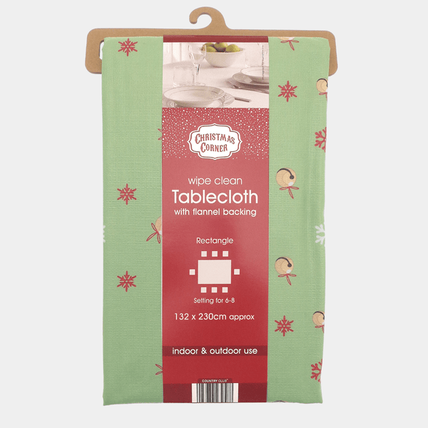 Jingle Bells Wipe Clean Tablecloth from You Know Who's