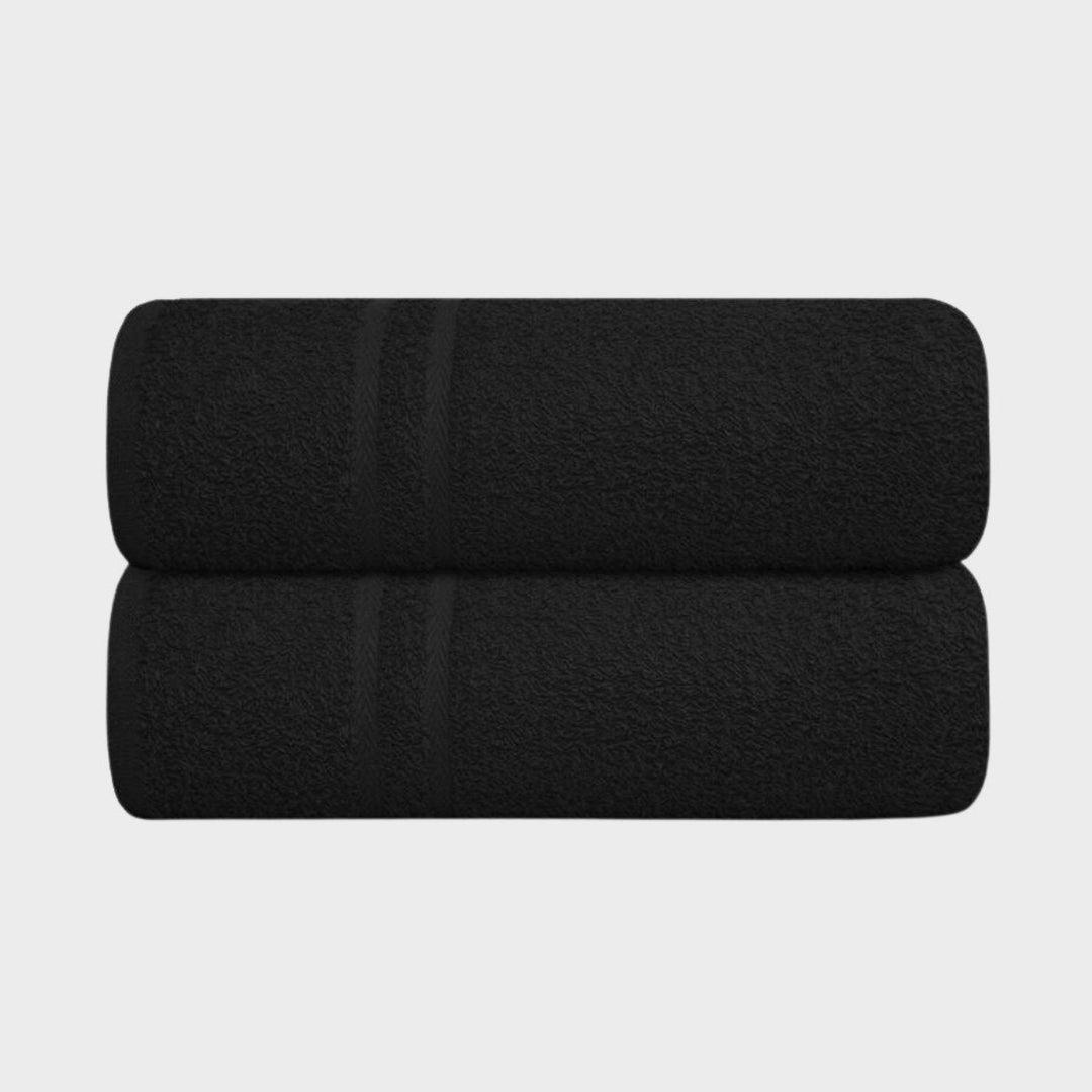 Jumbo Bath Sheet - Black from You Know Who's