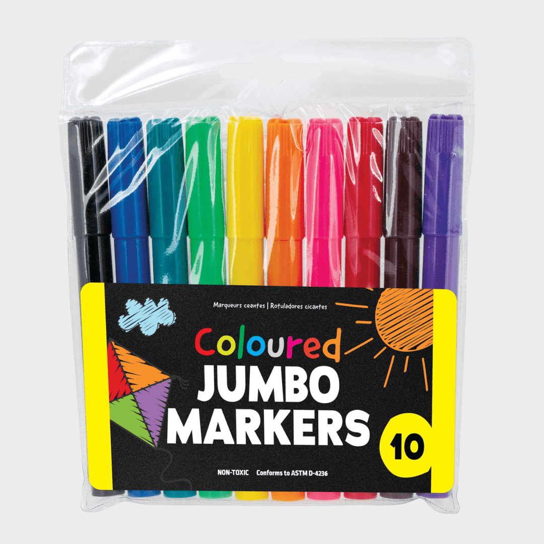 Jumbo Markers Bright Colors 10 Pack from You Know Who's