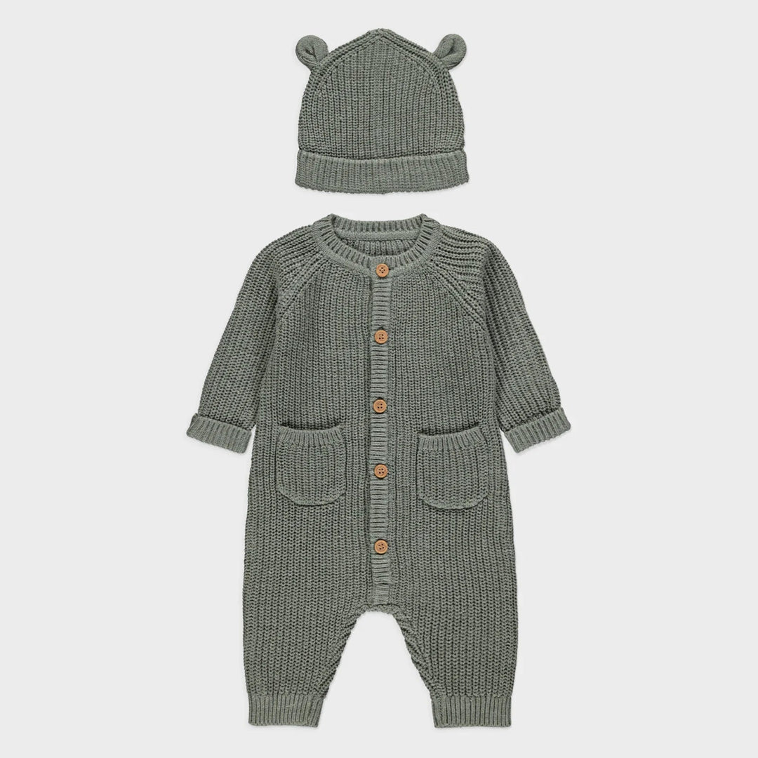 Khaki Baby Knitted Hat Sets from You Know Who's