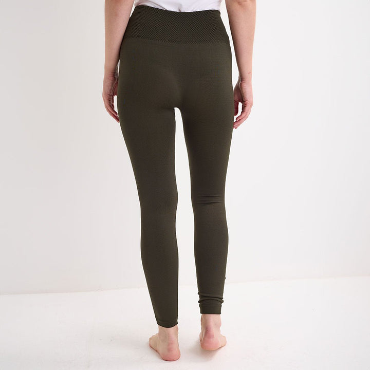Khaki High Waisted Fleece Lined Leggings from You Know Who's