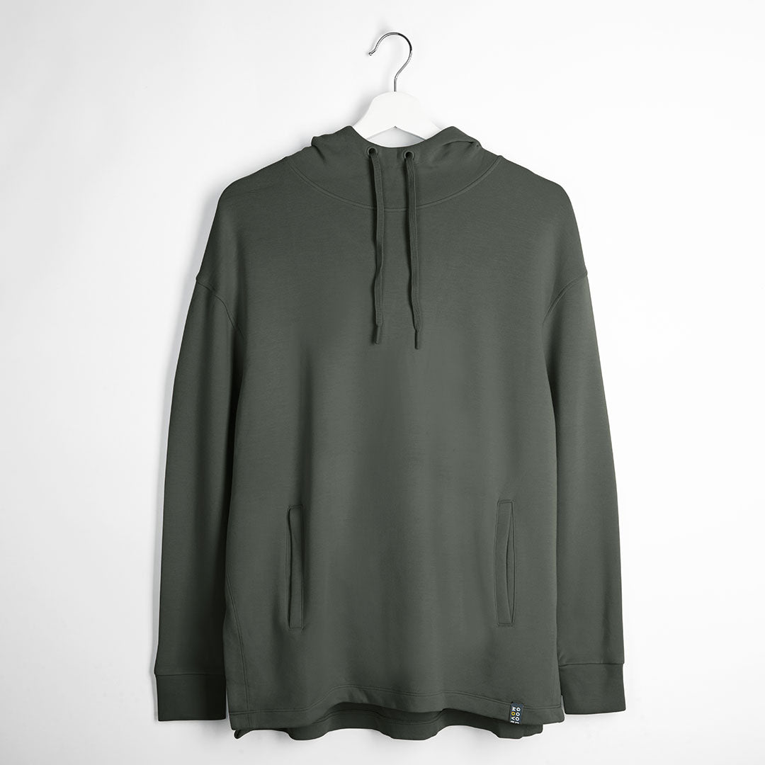 Khaki Relaxed Fit Yoga Hoodie from You Know Who's