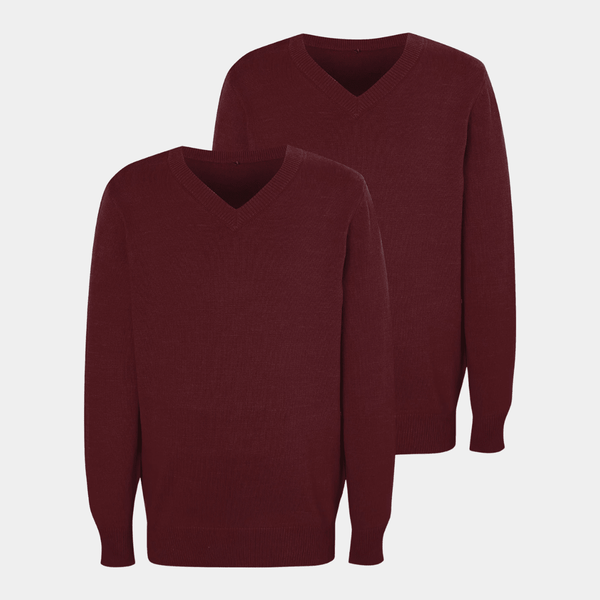 Kids 2pk V Neck School Sweater from You Know Who's