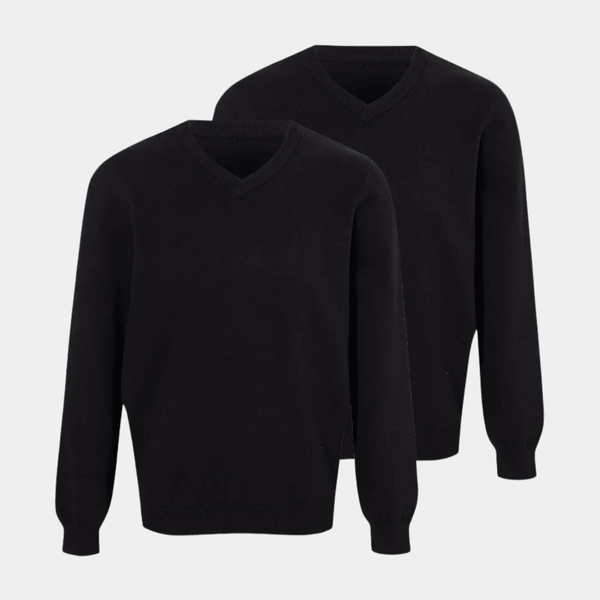 Kids 2pk V Neck School Sweater from You Know Who's