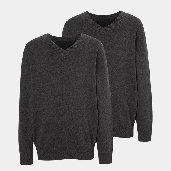 Kids 2pk V Neck School Sweater from You Know Who's