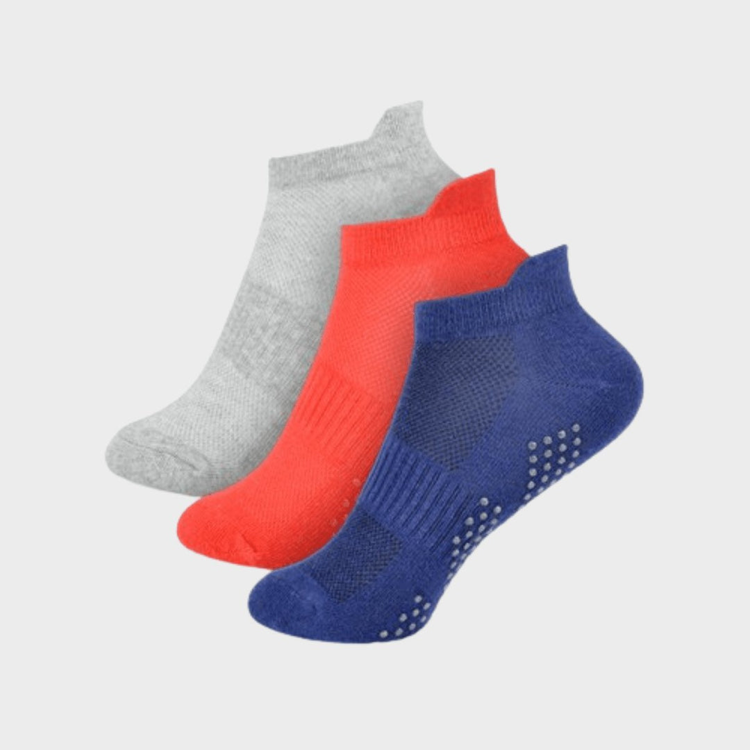 Kids 3 Pack Trainer Socks with Grippers from You Know Who's