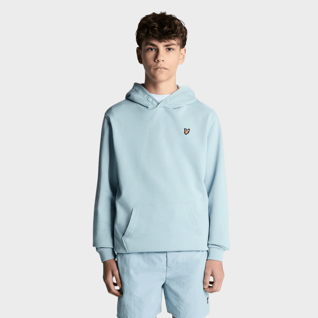 Kids Aqua Lyle and Scott Logo Hoodie from You Know Who's
