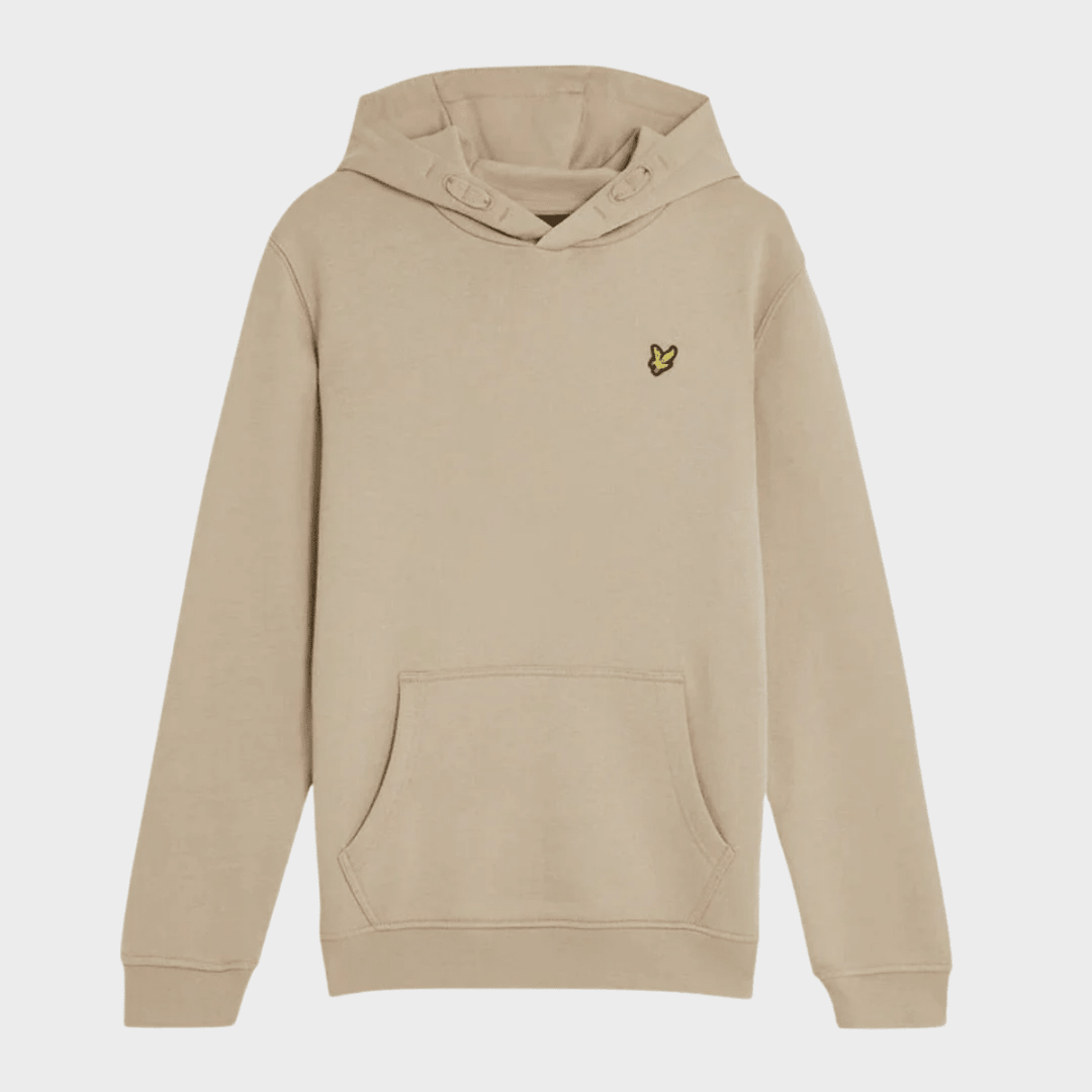 Kids Beige Lyle and Scott Logo Hoodie from You Know Who's