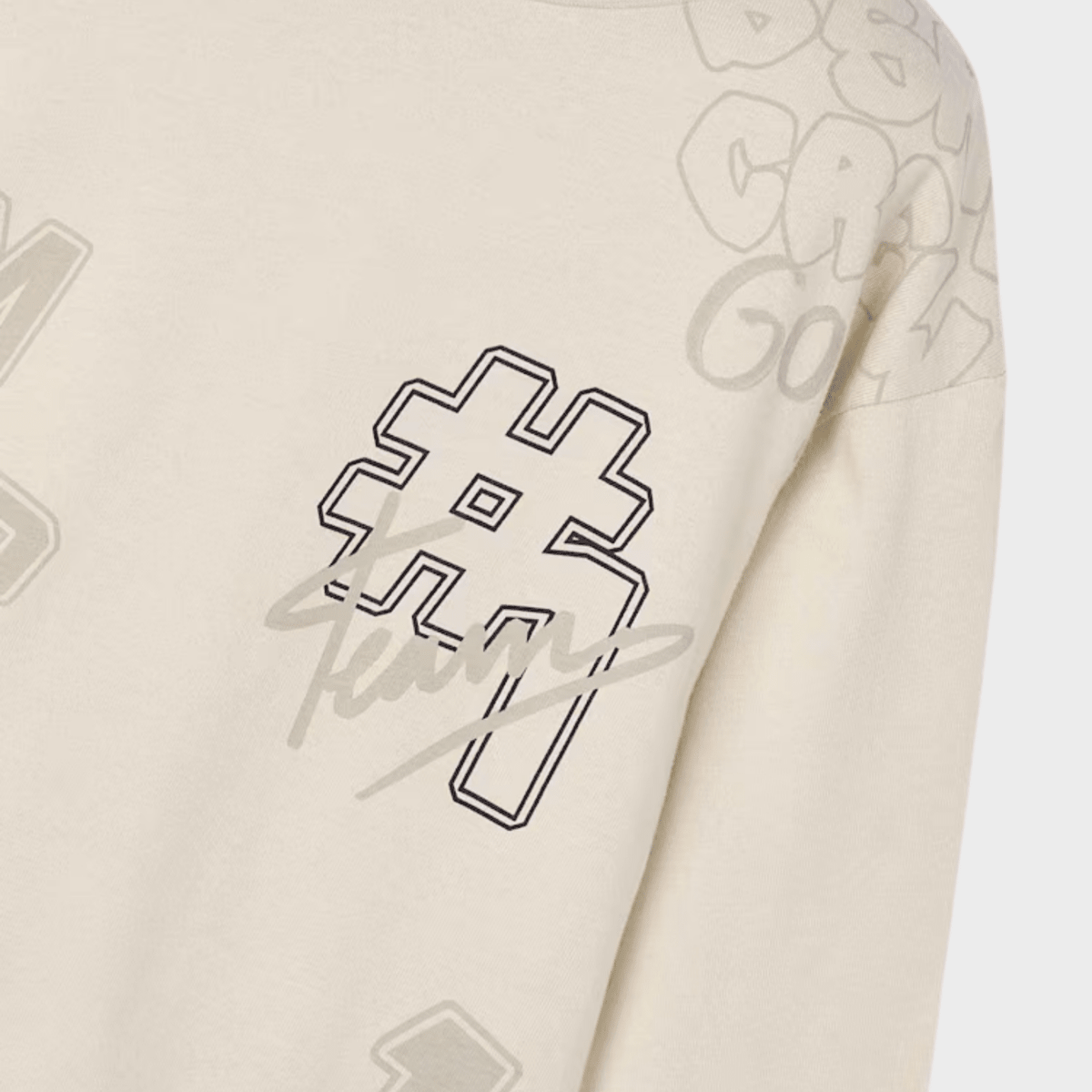 Kids Beige Team Player Printed Top (2Y - 10Y) from You Know Who's