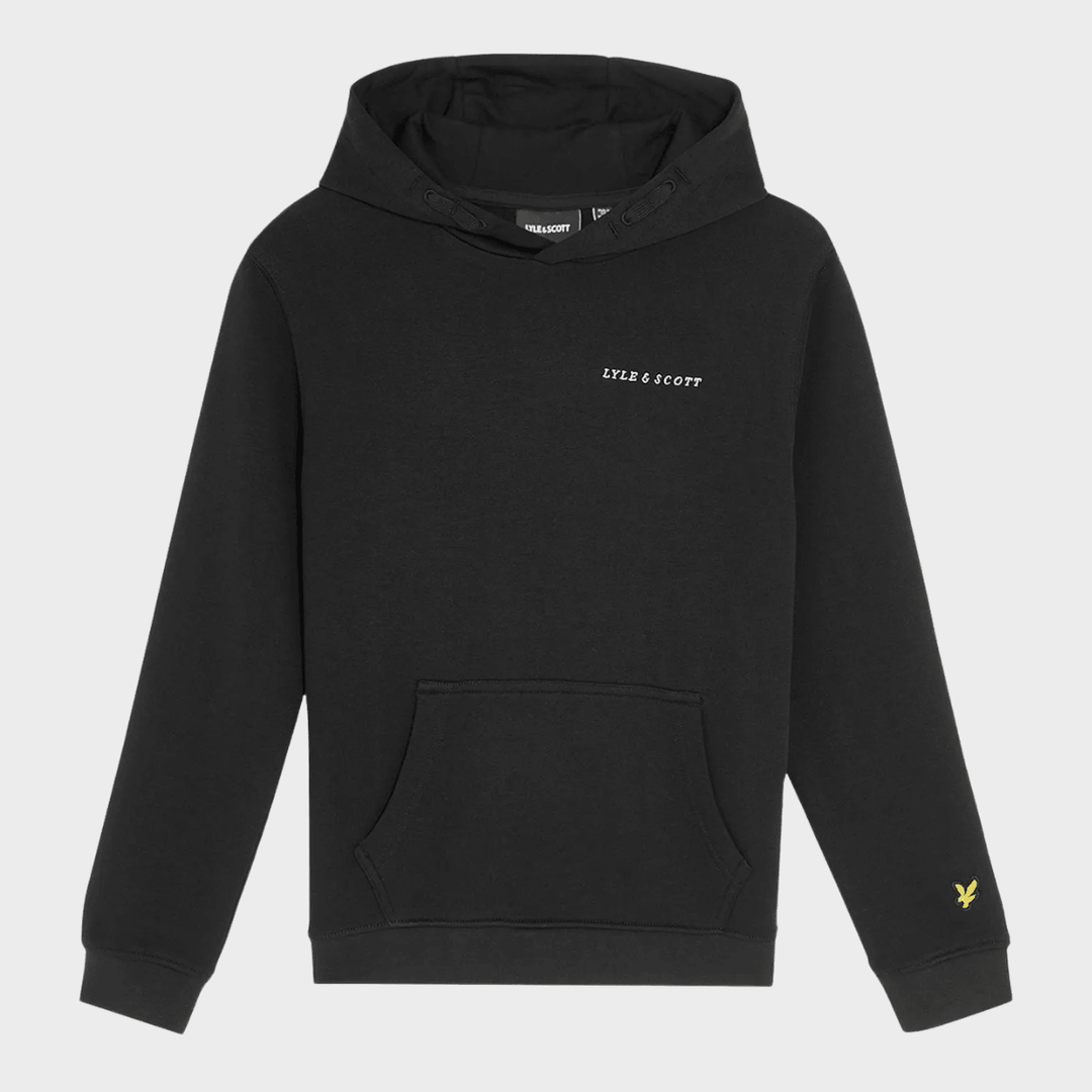 Kids Black Lyle and Scott Text Hoodie from You Know Who's