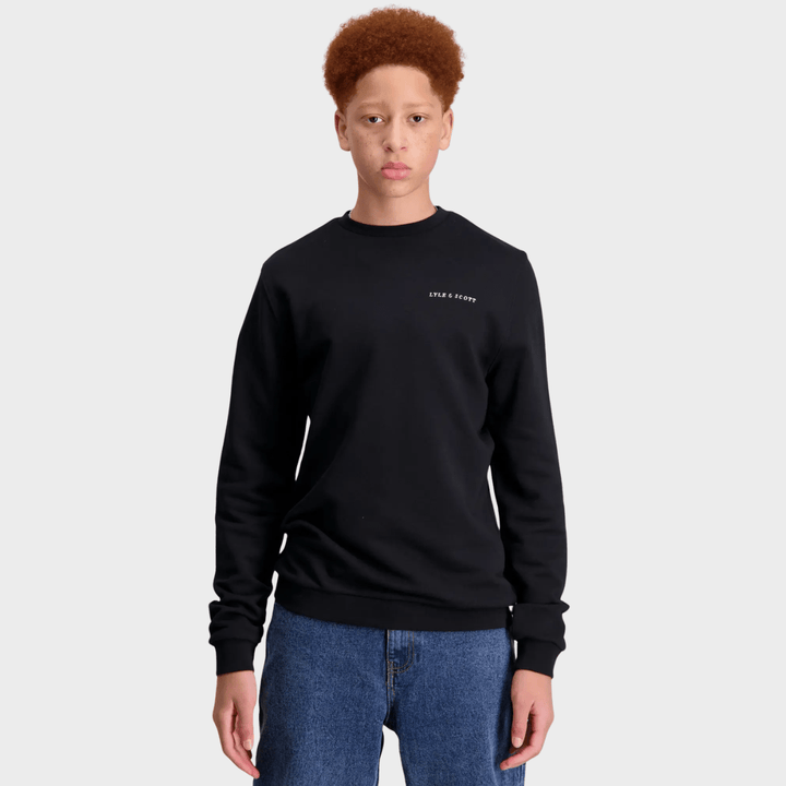 Kids Black Lyle and Scott Text Sweater from You Know Who's