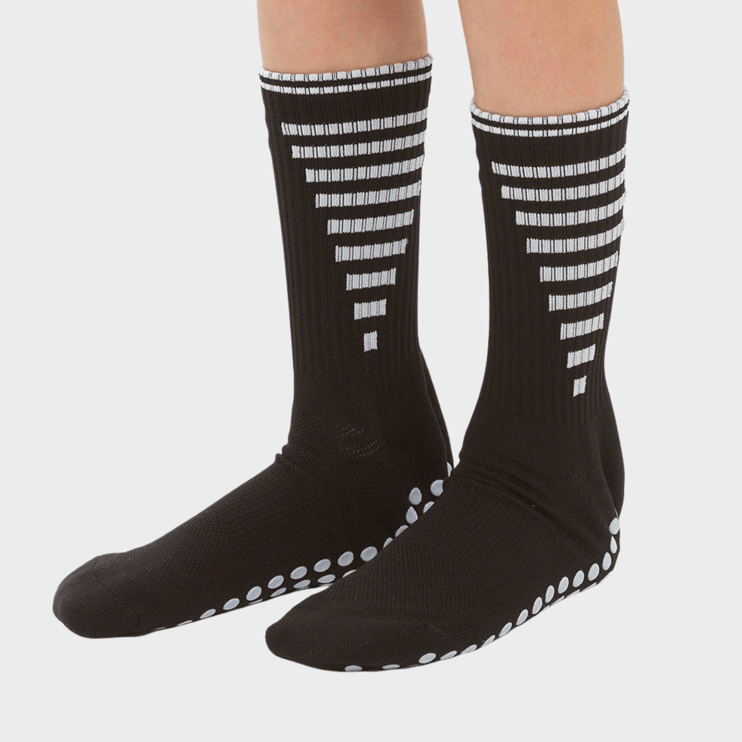 Kids Black Sport Grip Socks from You Know Who's