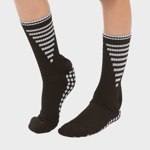 Kids Black Sport Grip Socks from You Know Who's