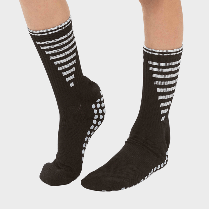 Kids Black Sport Grip Socks from You Know Who's
