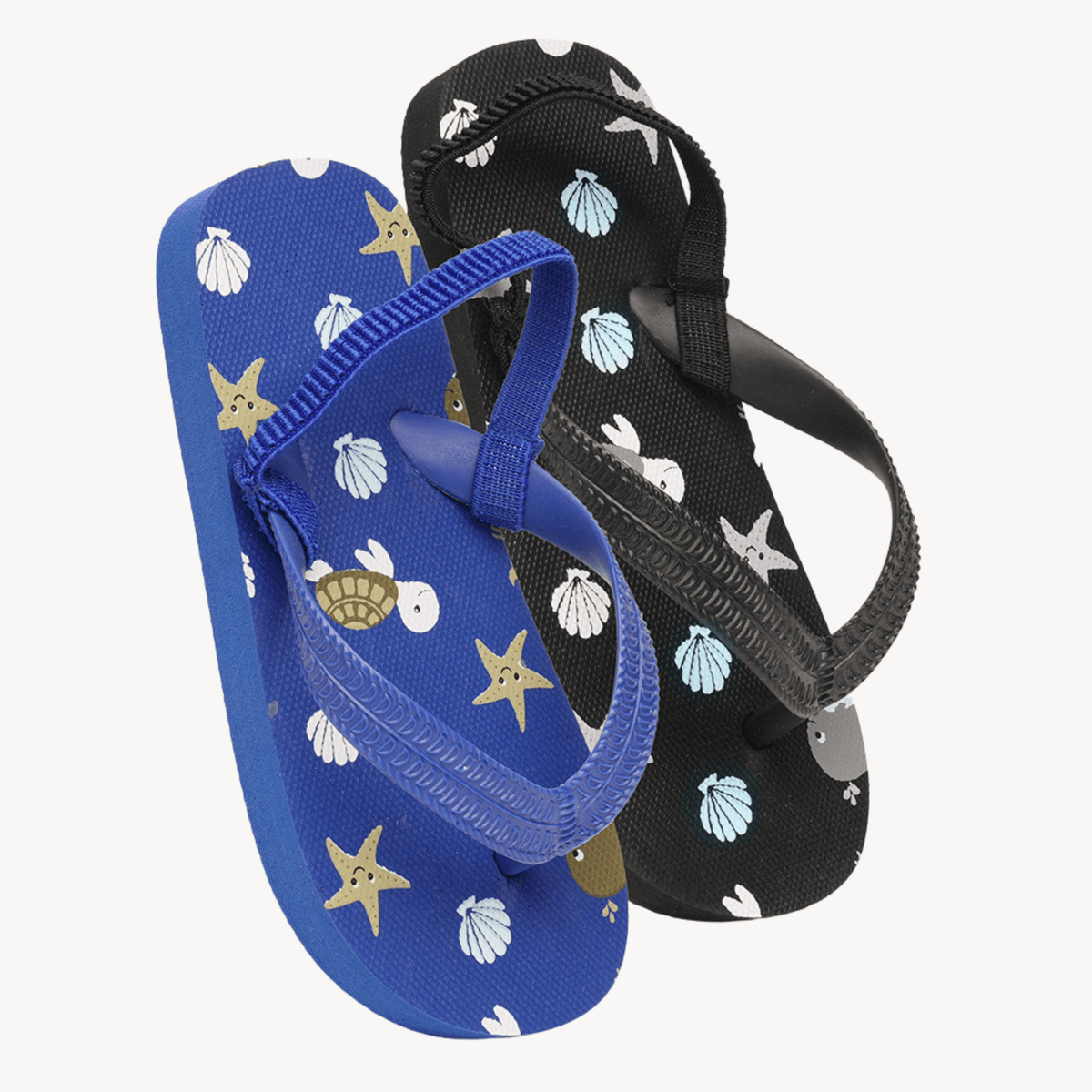 Kids Black Turtle Flip Flop from You Know Who's
