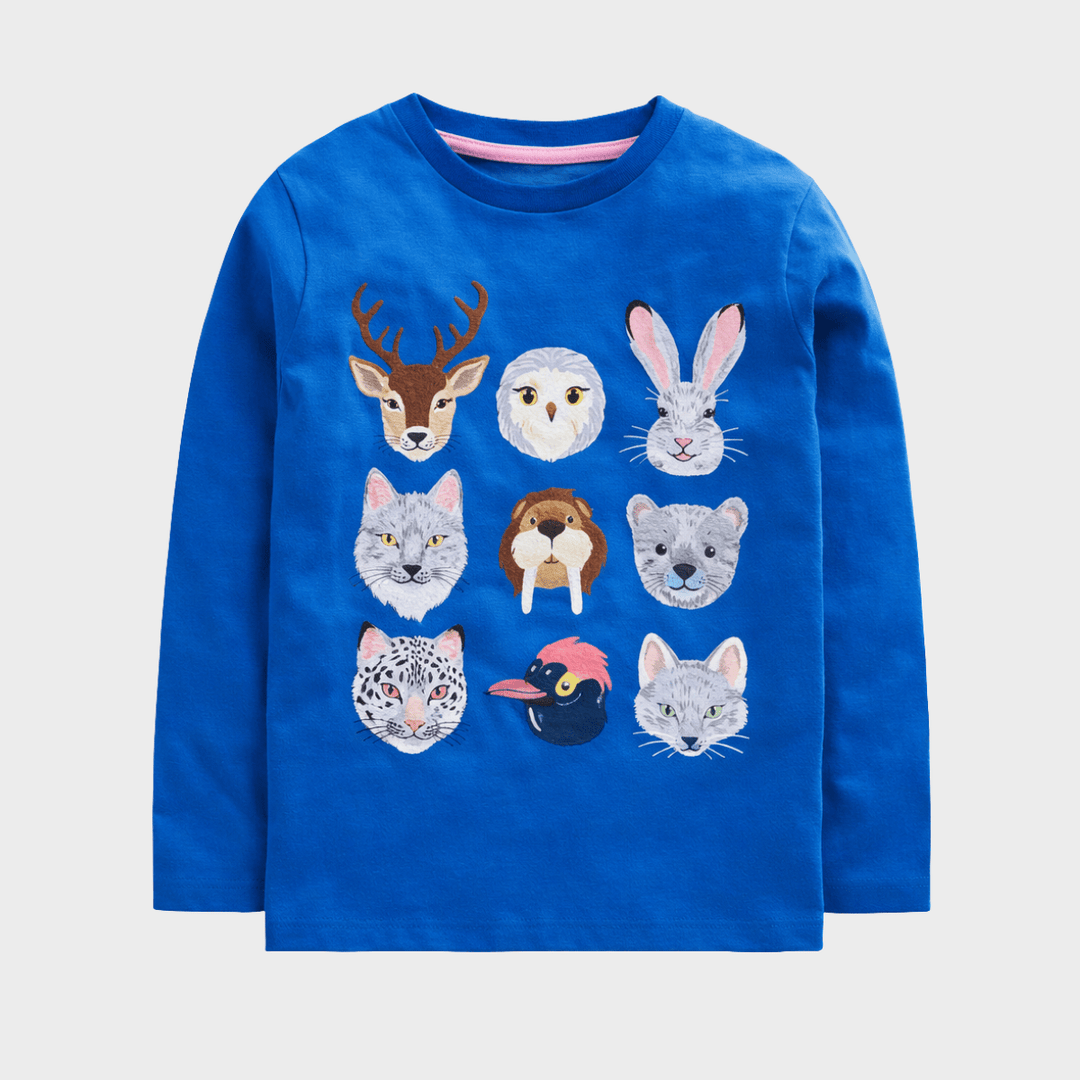 Kids Blue Animal Boden Top from You Know Who's