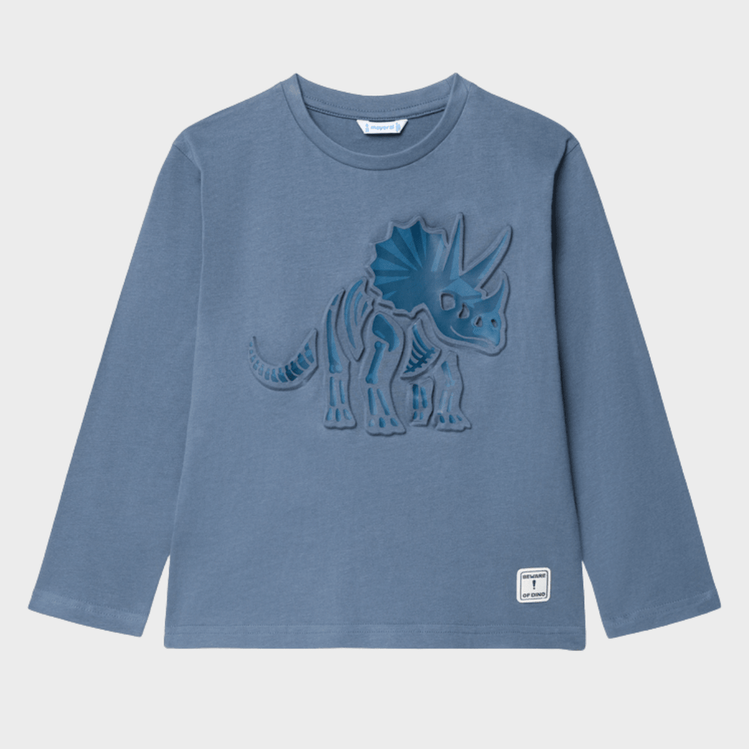 Kids Blue Dino Print Top (2Y - 10Y) from You Know Who's