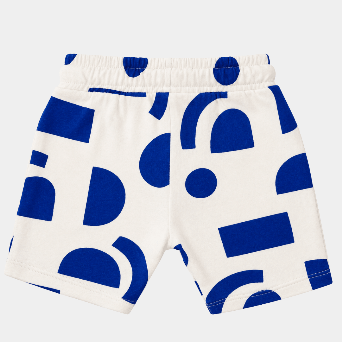 Kids Blue Geometric Jersey Shorts from You Know Who's