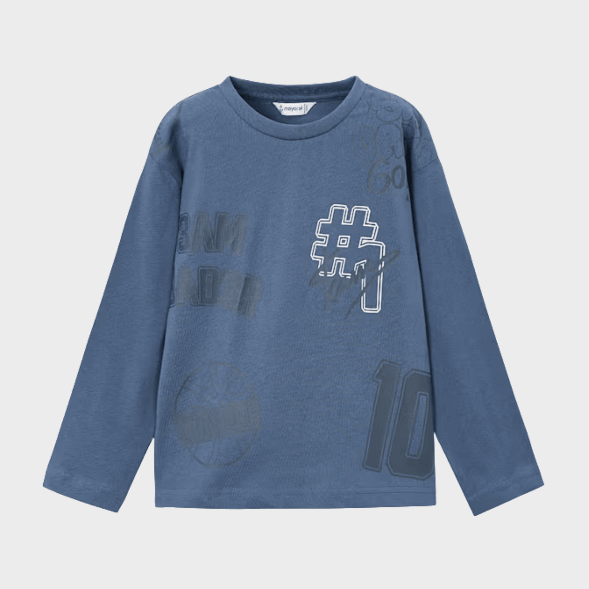 Kids Blue Team Player Printed Top (2Y - 10Y) from You Know Who's