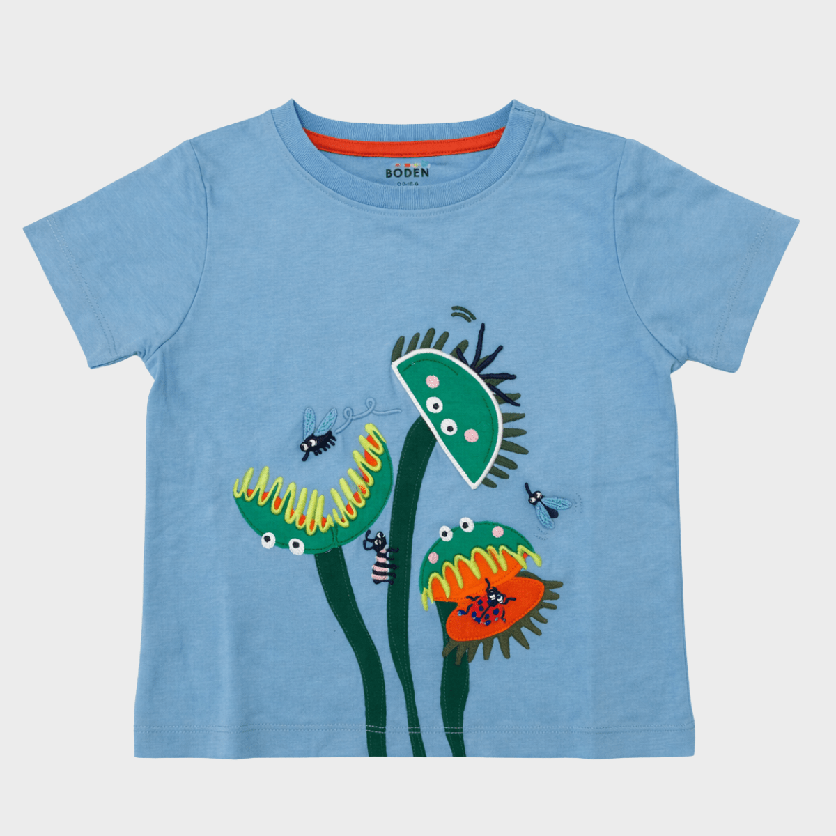 Kids Blue Venus Fly Trap Boden Top from You Know Who's