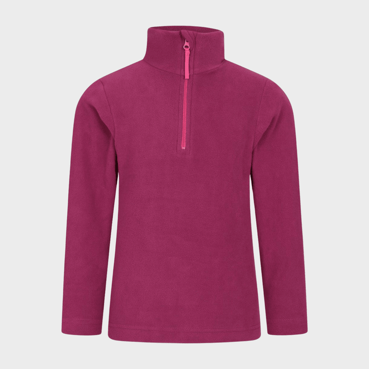 Kids Burgundy 1/4 Zip Fleece from You Know Who's
