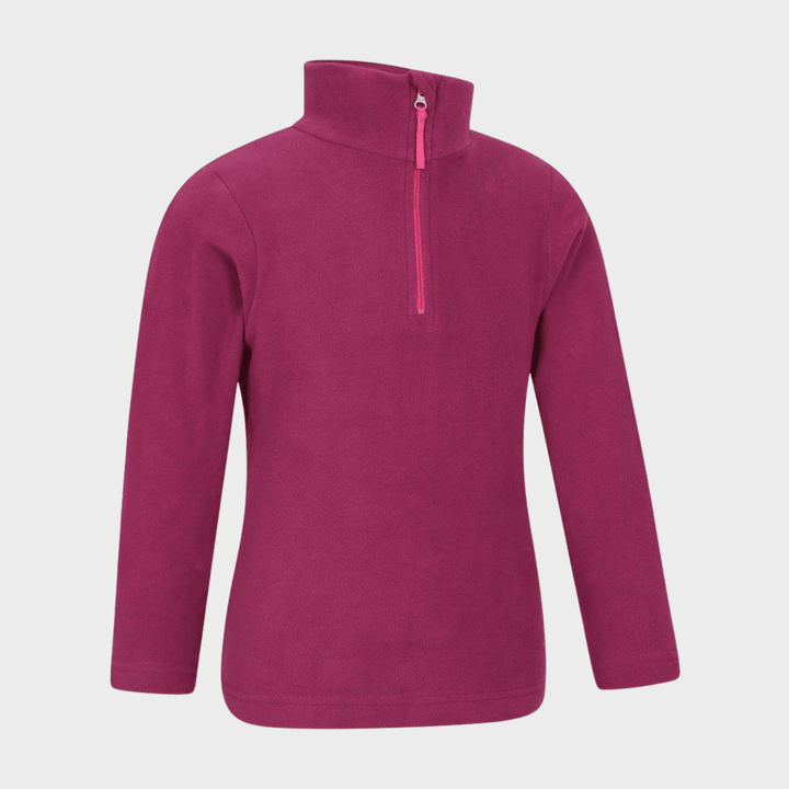Kids Burgundy 1/4 Zip Fleece from You Know Who's