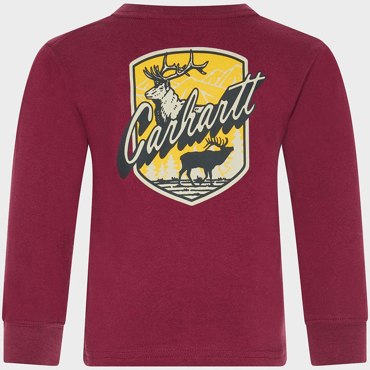 Kids Carhartt Pocket Top Burgundy from You Know Who's