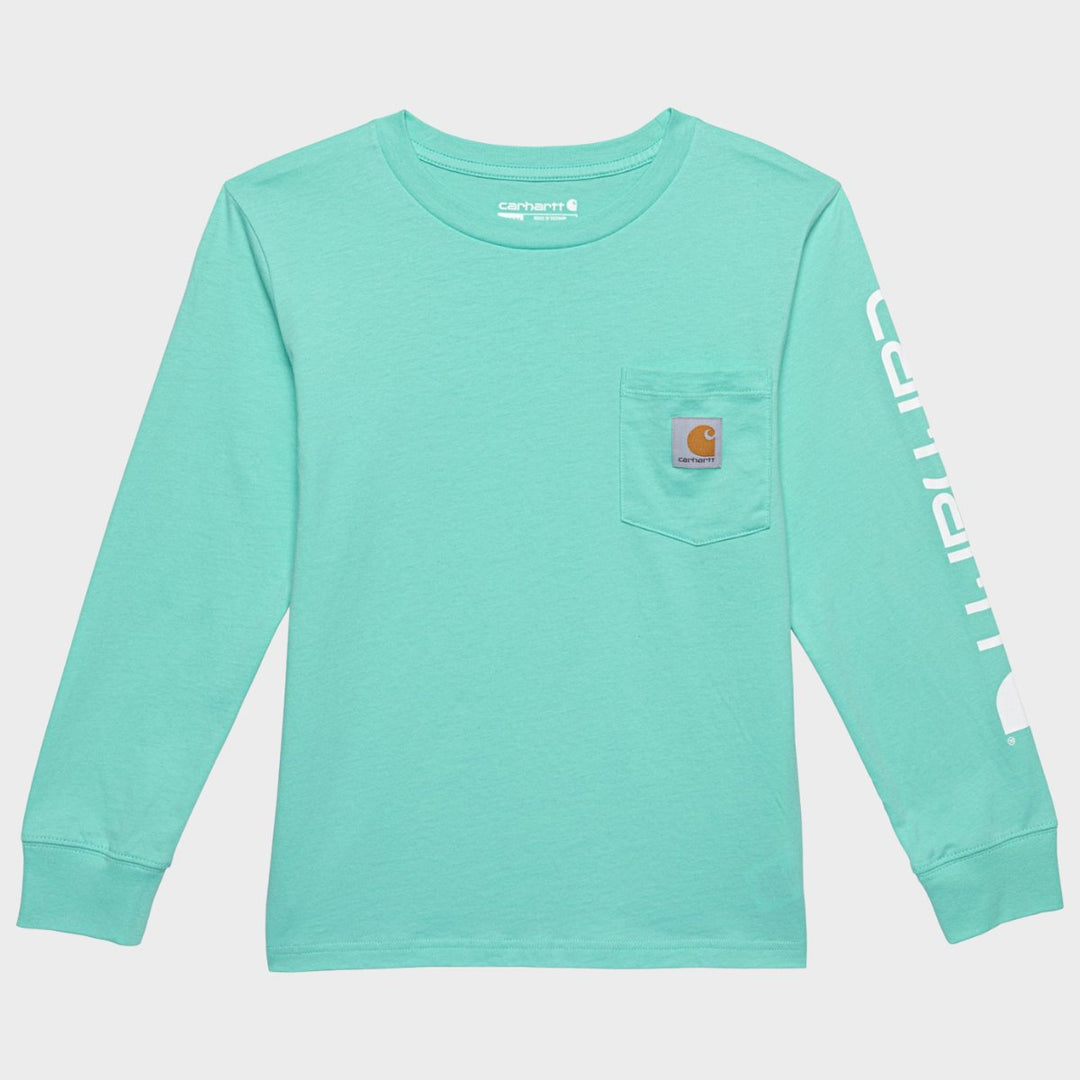 Kids Carhartt Pocket Top Teal from You Know Who's