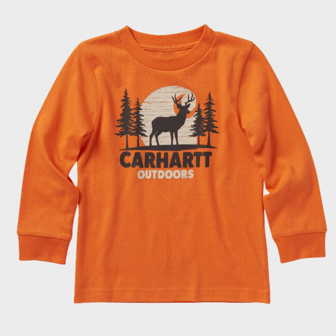 Kids Carhartt Top Orange Moon from You Know Who's