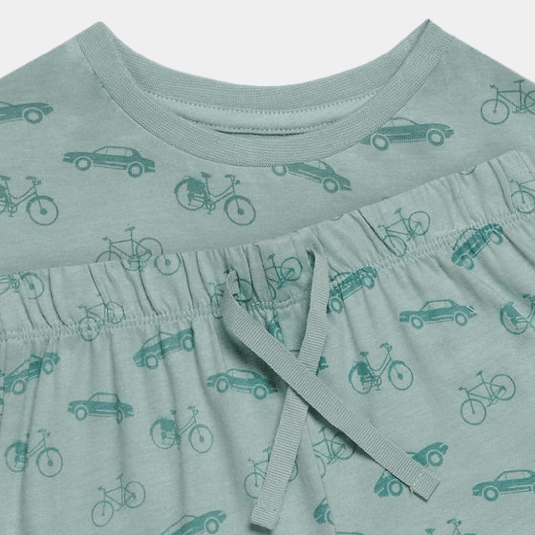 Kids Cars Green Treat Bamboo Pjs from You Know Who's