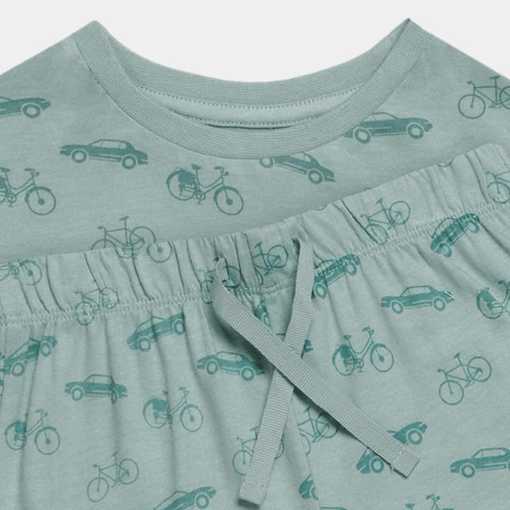 Kids Cars Green Treat Bamboo Pjs from You Know Who's