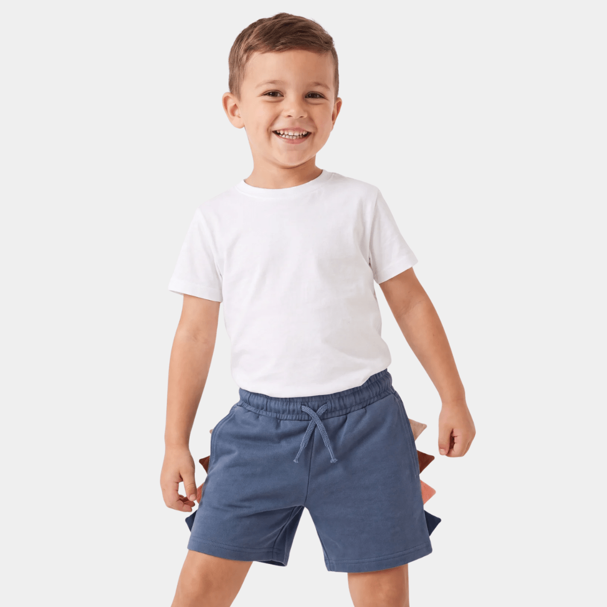 Kids Charcoal Dino Jersey Shorts from You Know Who's