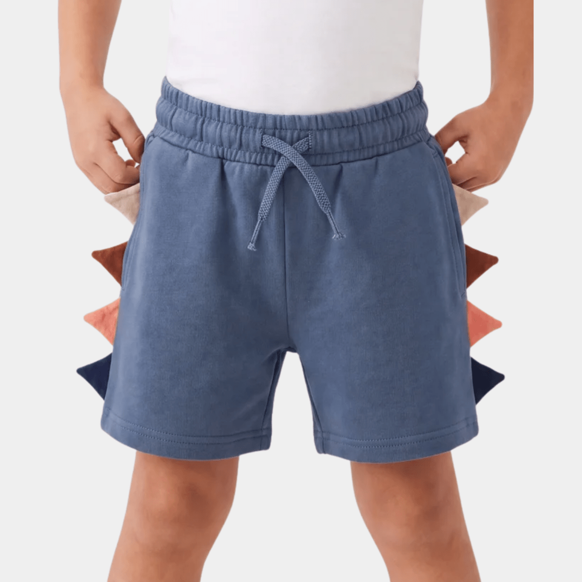 Kids Charcoal Dino Jersey Shorts from You Know Who's
