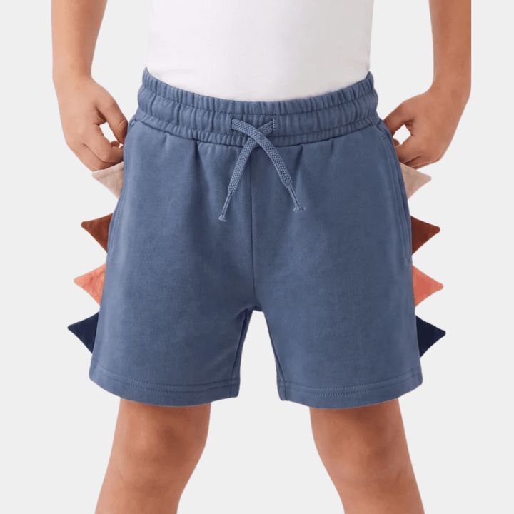 Kids Charcoal Dino Jersey Shorts from You Know Who's