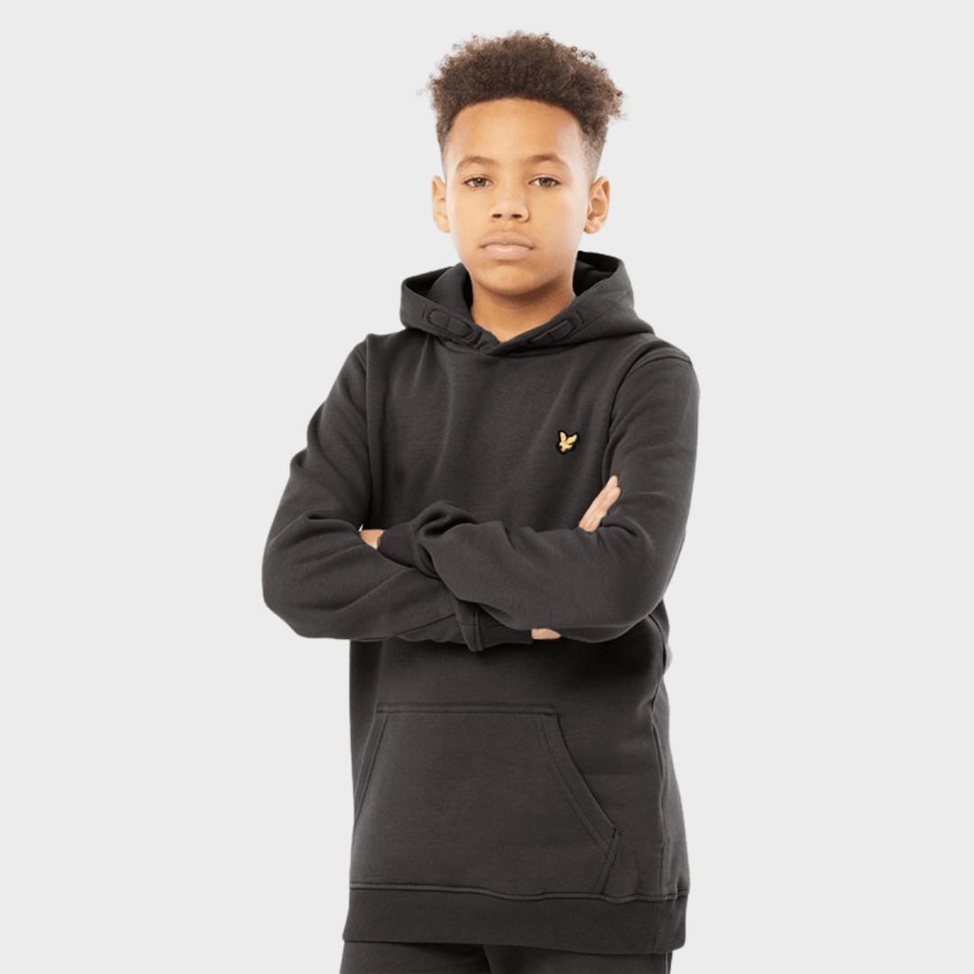 Kids Charcoal Lyle and Scott Logo Hoodie from You Know Who's