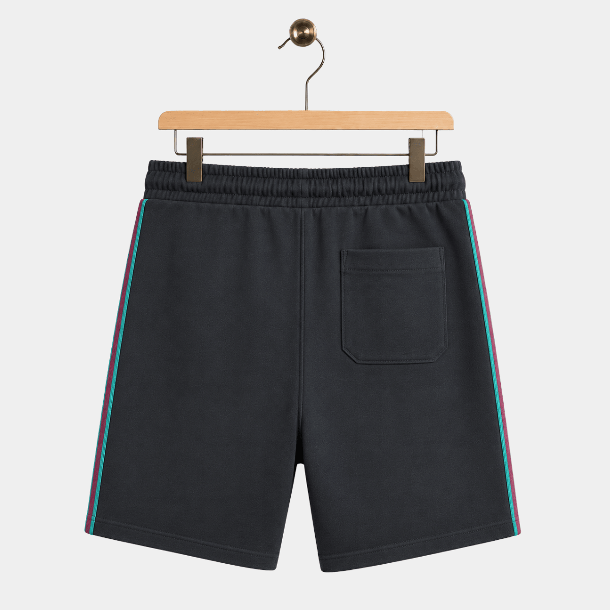 Kids Charcoal Stripe Jersey Shorts from You Know Who's