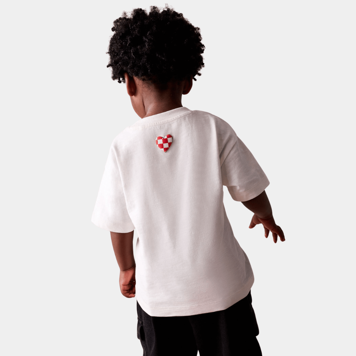 Kids Checked Love T-shirt from You Know Who's