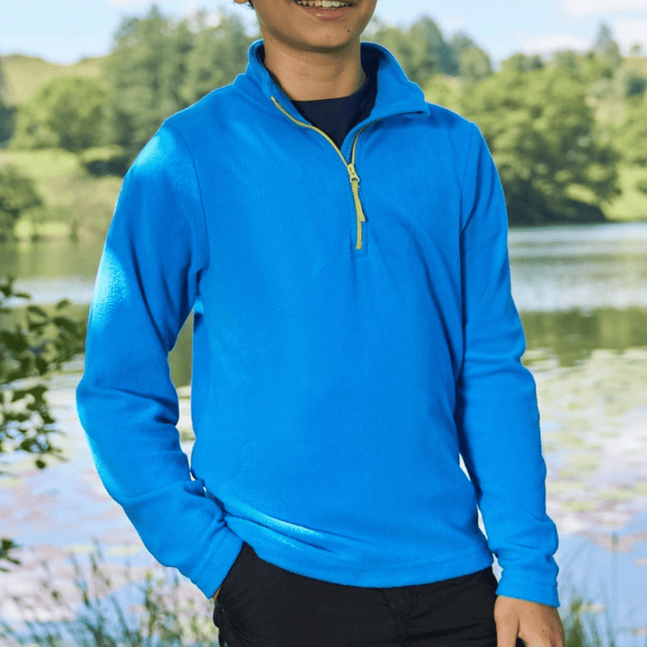 Kids Cobalt 1/4 Zip Fleece from You Know Who's