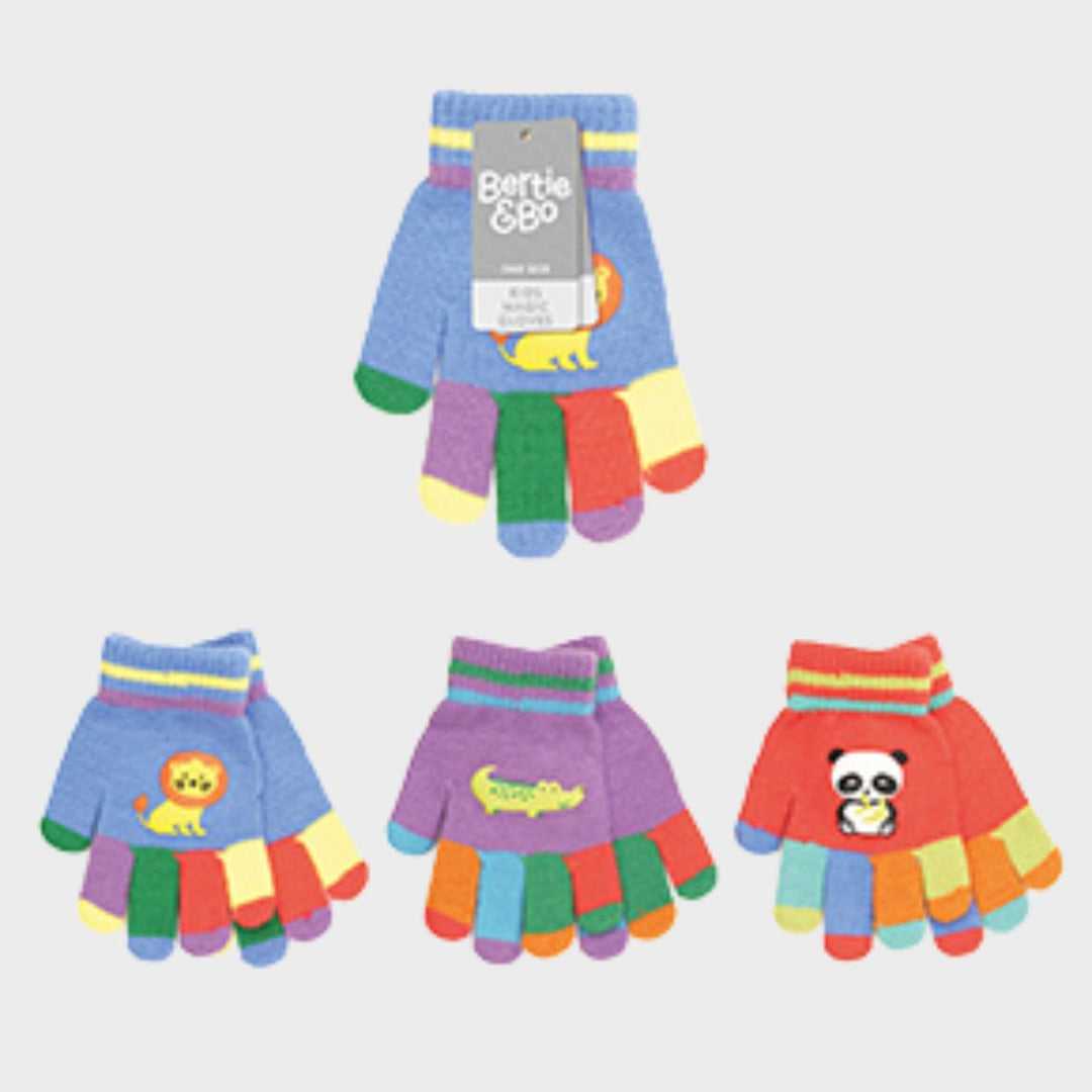 Kids Colour block Animal Gloves from You Know Who's