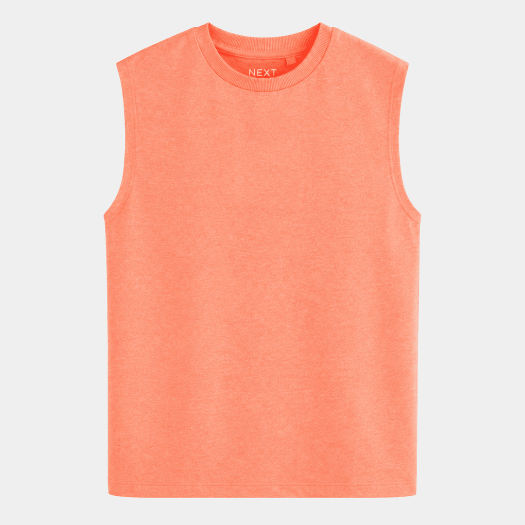 Kids Coral Crew Neck Vest from You Know Who's