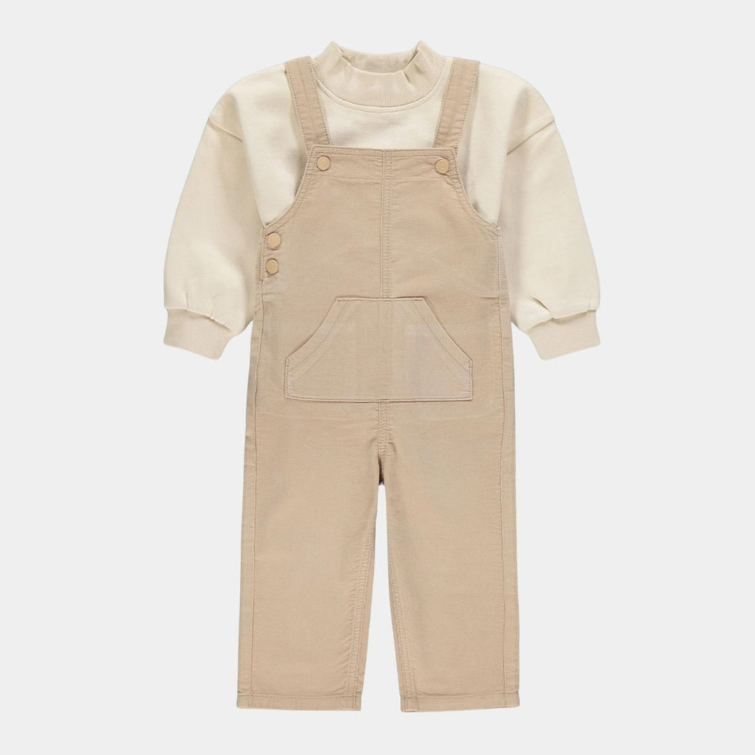 Kids Corduroy Top & Dungaree Set from You Know Who's