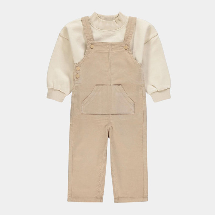 Kids Corduroy Top & Dungaree Set from You Know Who's